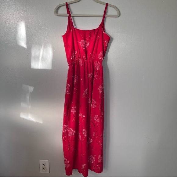 Aritzia Wilfred Melodie Floral Jumpsuit in Flame Scarlet - Picture 7 of 7